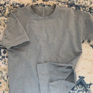 Lululemon sweater shirt, grey, side slit. Sz-6